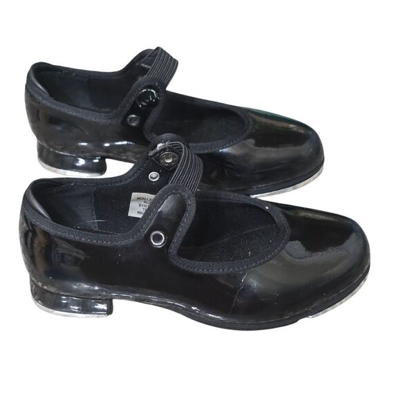 Bloch Black Tap Shoes 10w - Picture 3 of 7